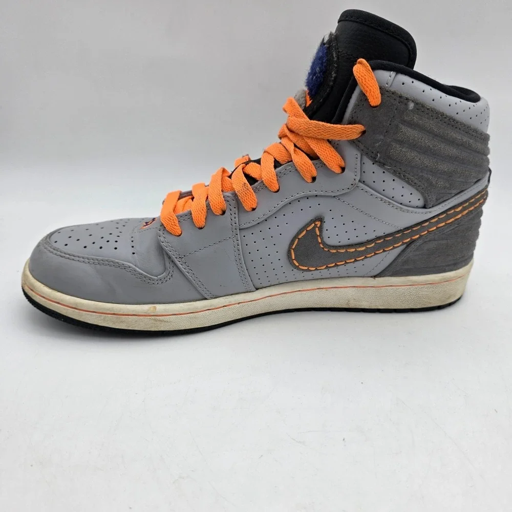 Jordan Air Jordan 1 Shoes Mens Size 9.5 Gray Suede High Top Sneakers 580514-045